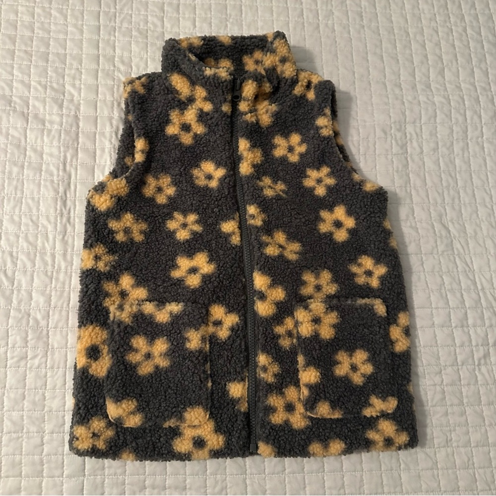 Floral Fleece Vest